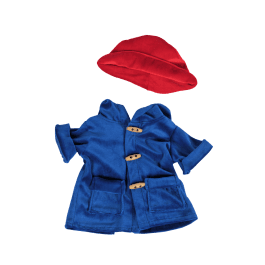 Cappotto blu con cappello rosso (40 cm)