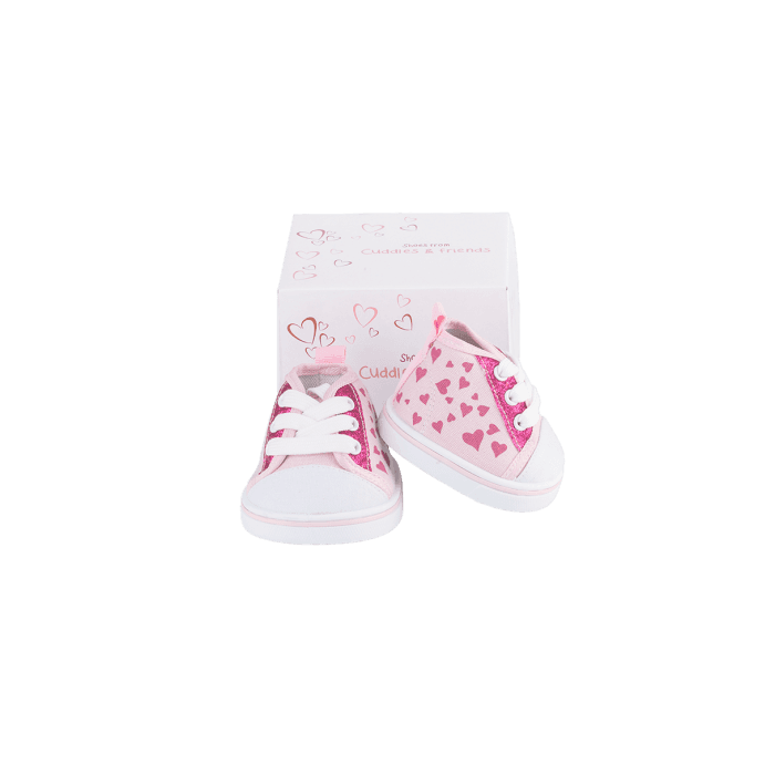 Scarpa, cuori rosa (40 cm)
